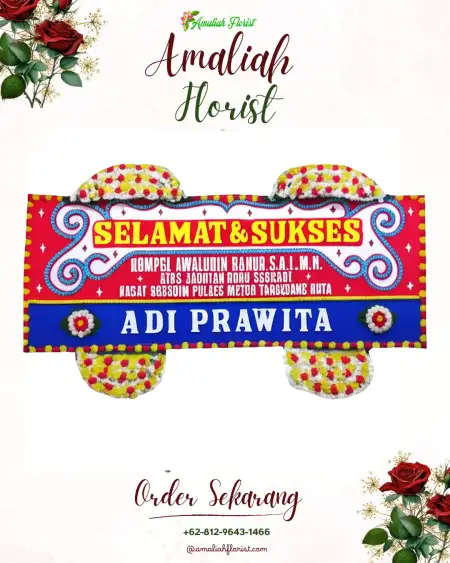Papan Bunga Ucapan Selamat Jiwut